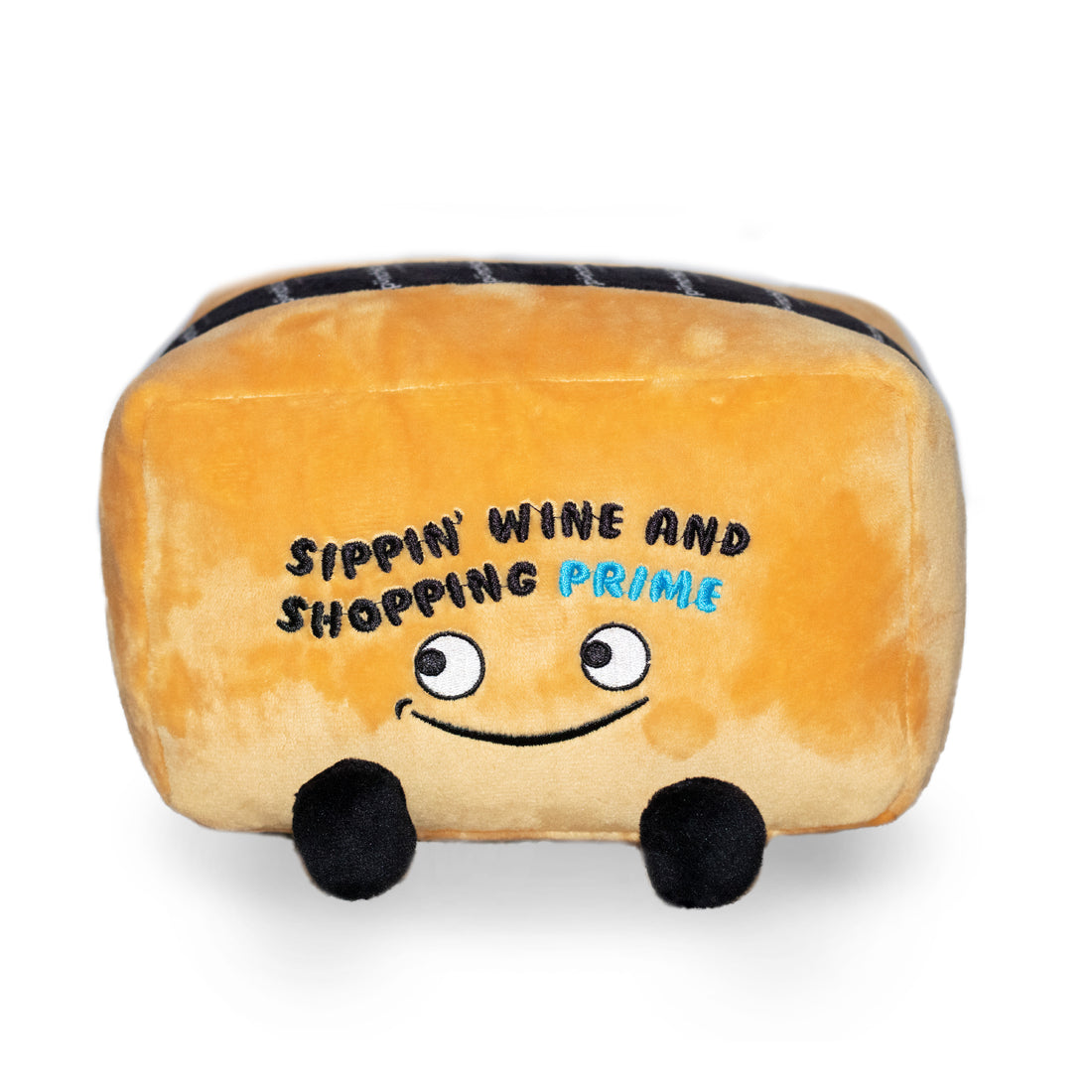 Plush Amazon Box "Sippin' Wine and Shopping Prime"