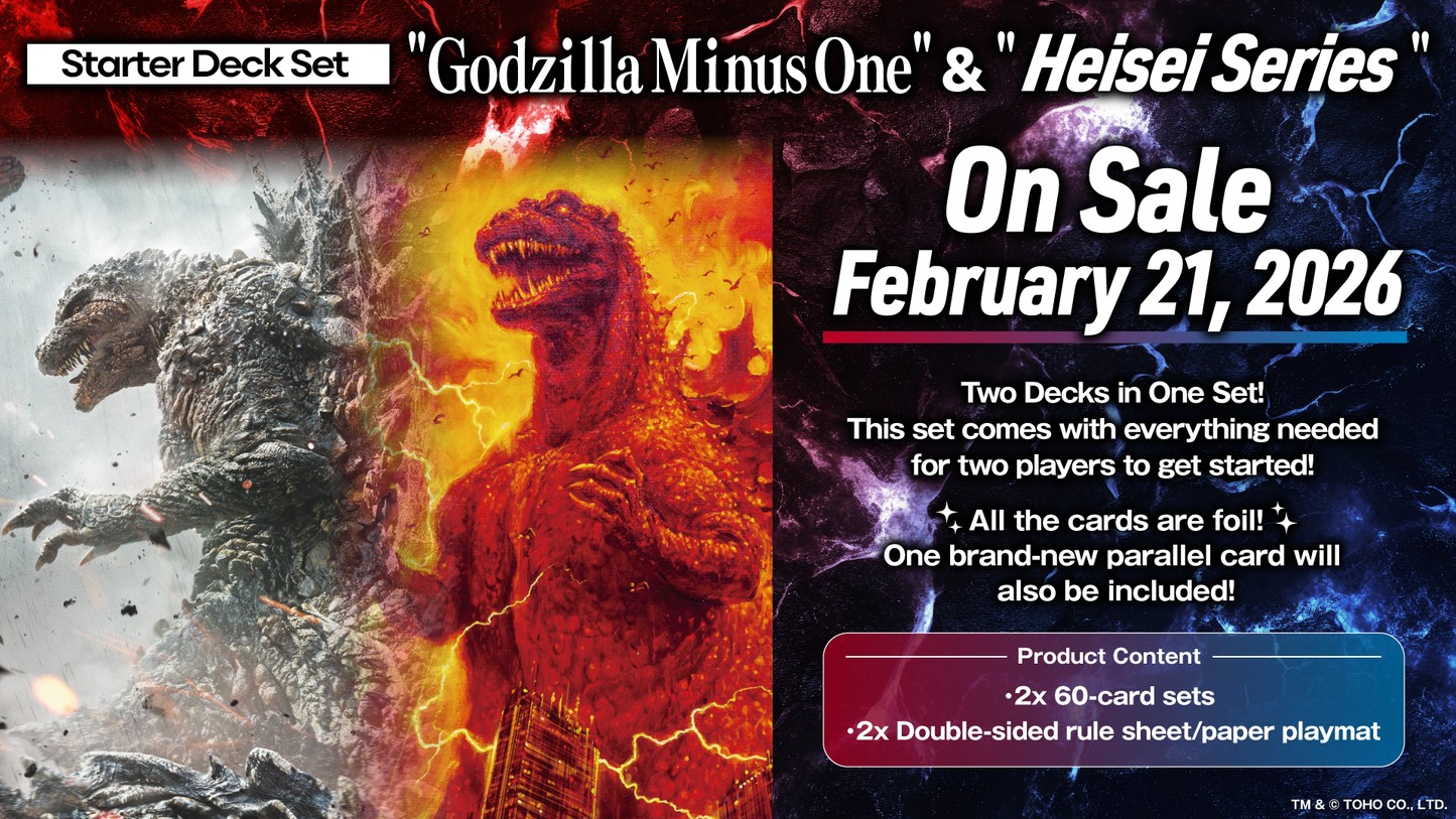 Godzilla Card Game: Godzilla Minus One and Heisei Era Starter Deck Set