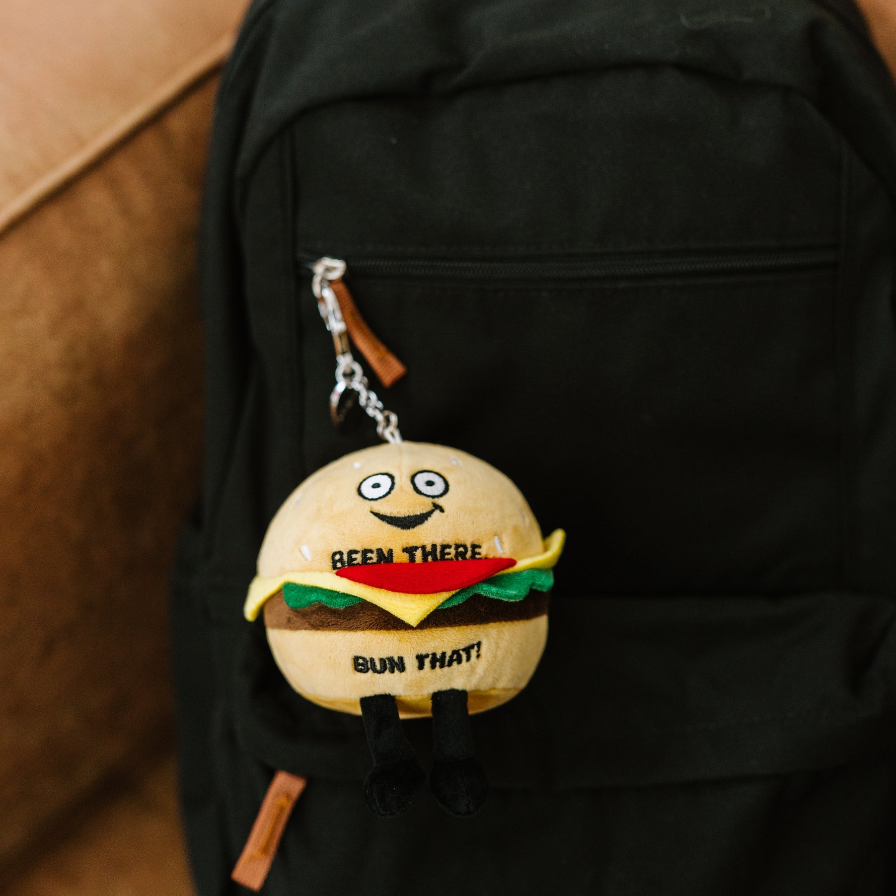 jansport backpack pins Punchkins Funny Burger Plush Bag Charm