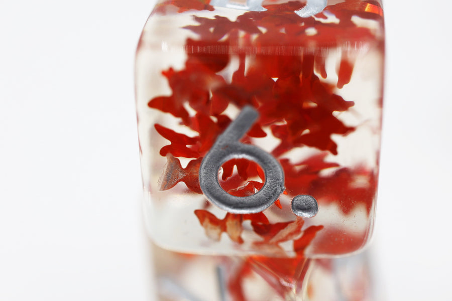 Butterfly Kiss - Orange RPG Dice Set