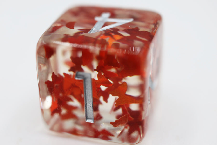Butterfly Kiss - Orange RPG Dice Set