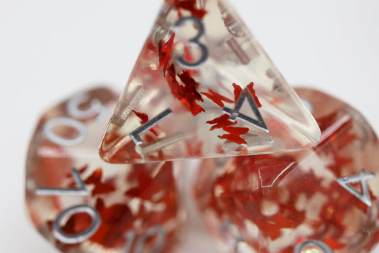 Butterfly Kiss - Orange RPG Dice Set
