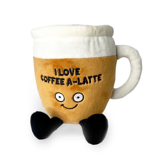 Plush Coffee "I Love Coffee A-Latte!"