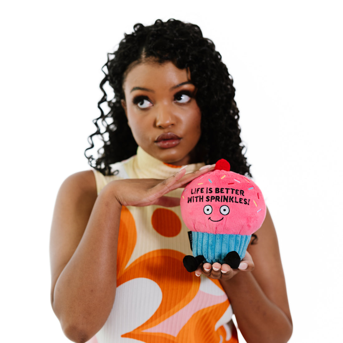 Plush Cupcake "Life is Better With Sprinkles"