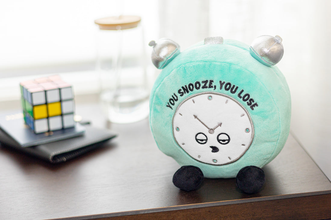 Plush Alarm Clock "You Snooze - You Lose"