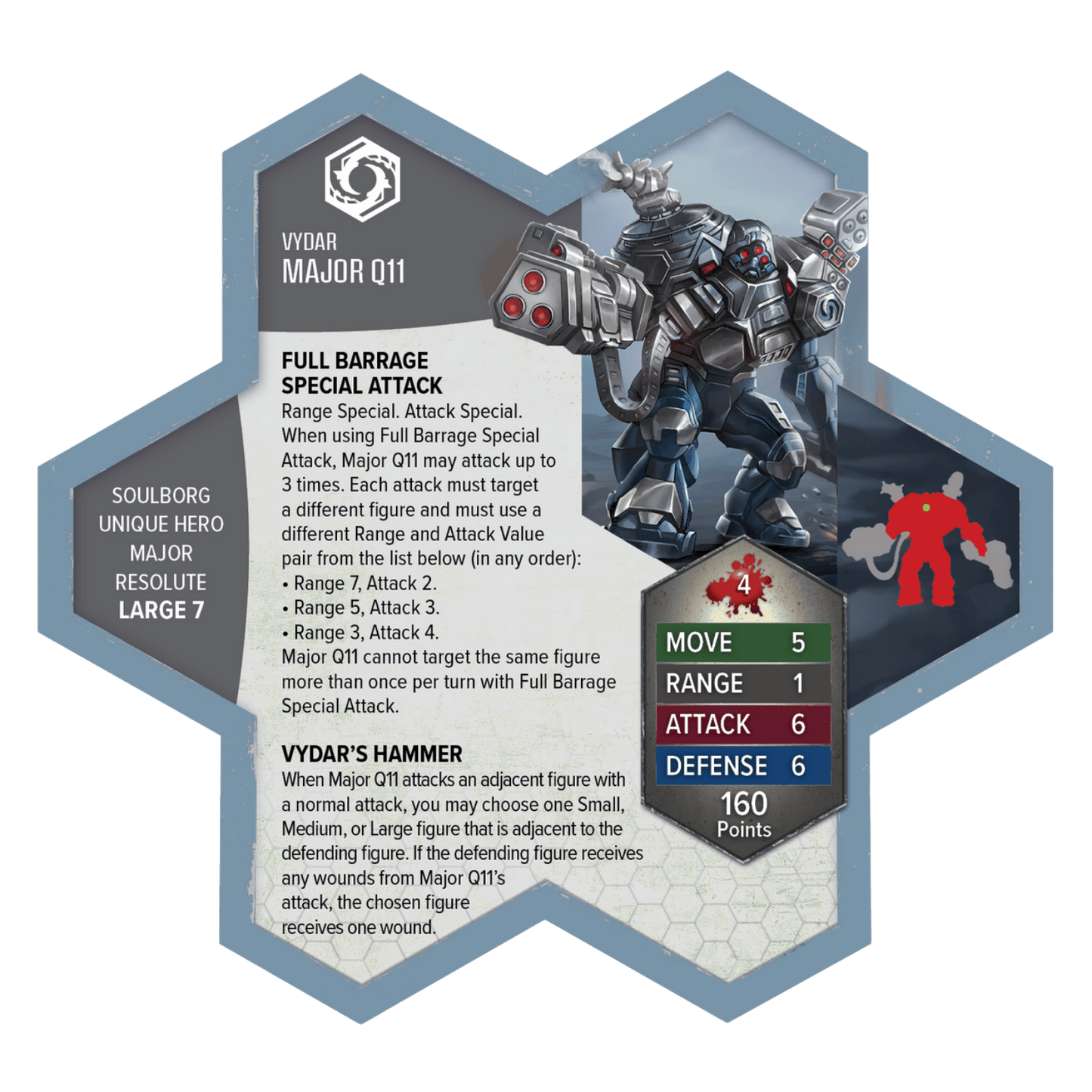 Heroscape: Major Q11 Miniature