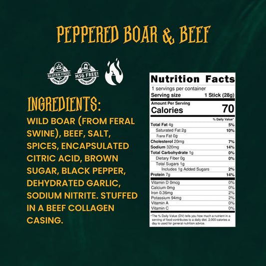 Cyclops (Peppered Boar and Beef Stick)