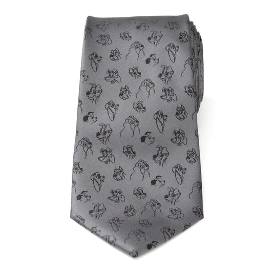 Disney Dogs Grey Tie-CUDNDGGRYTR : necktie