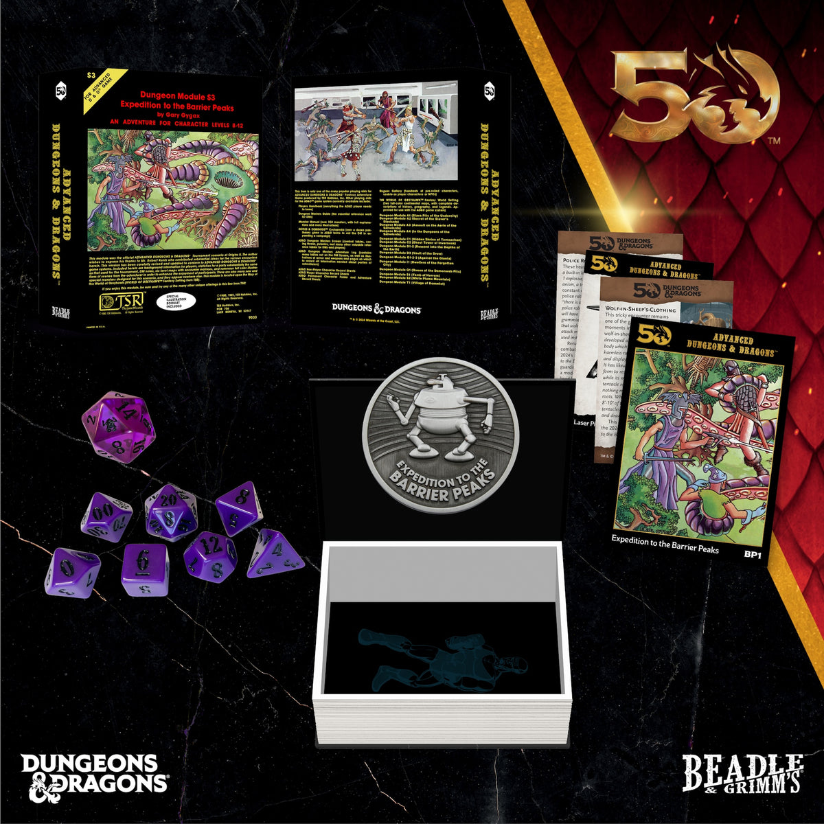 Beadle and Grimm's: Dungeon and Dragons Classic Module Dice Set: Journey to the Barrier Peaks
