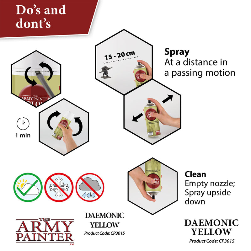 Army Painter: Color Primer - Daemonic Yellow