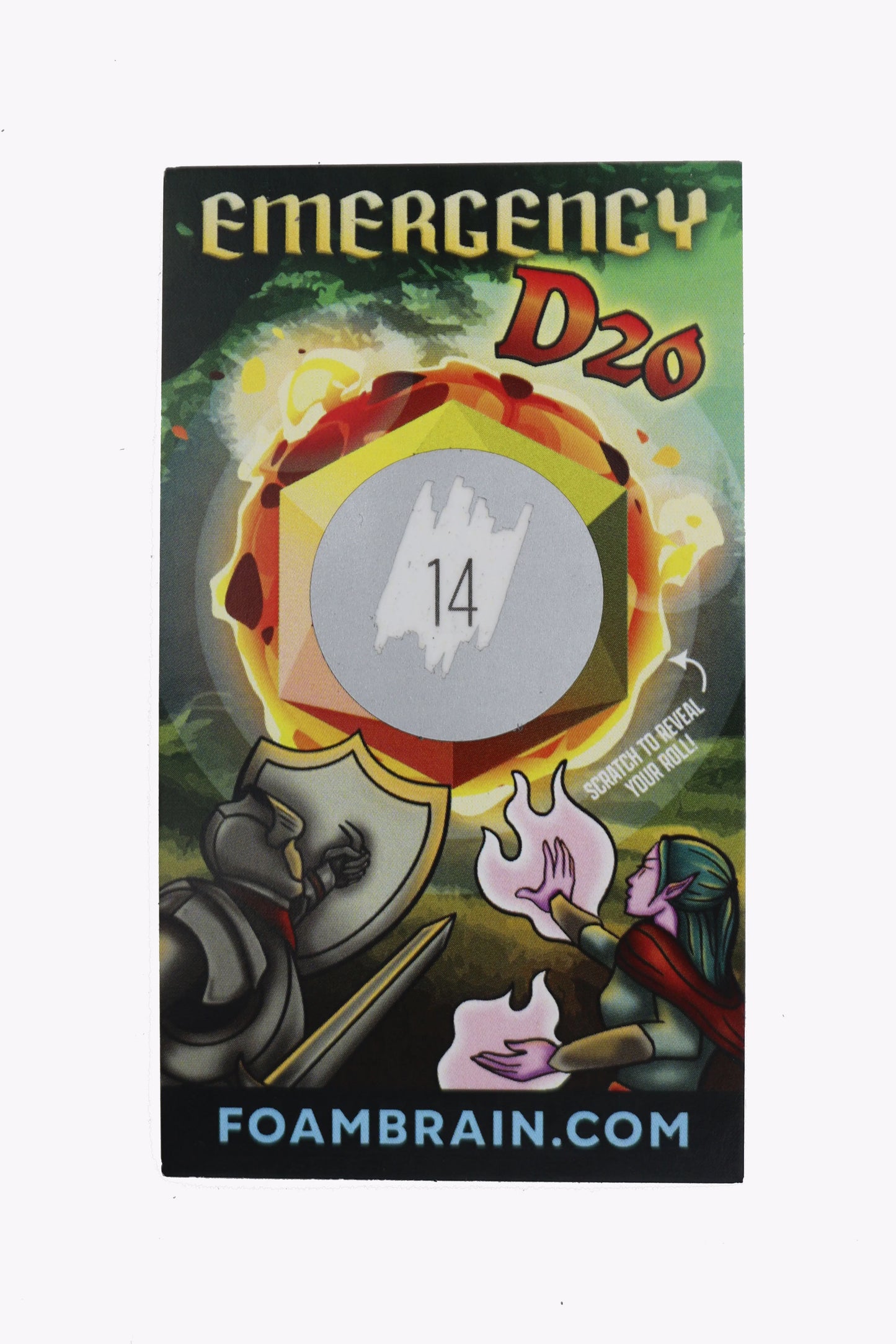 Emergency D20 Scratch Off Card (Includes 10 Cards)