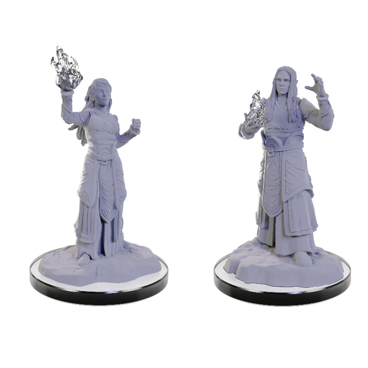 D&D: NMU - ELF WIZARDS (UNPAINTED) MINIATURE