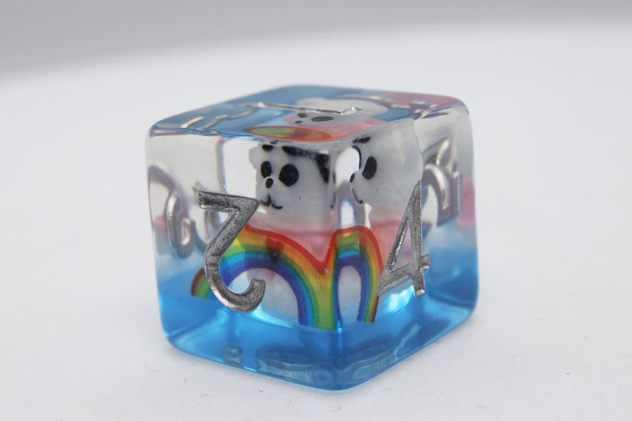 Rainbow & Teddy RPG Dice Set
