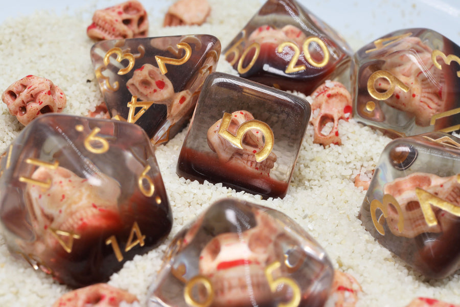 Dino Fossil RPG Dice Set