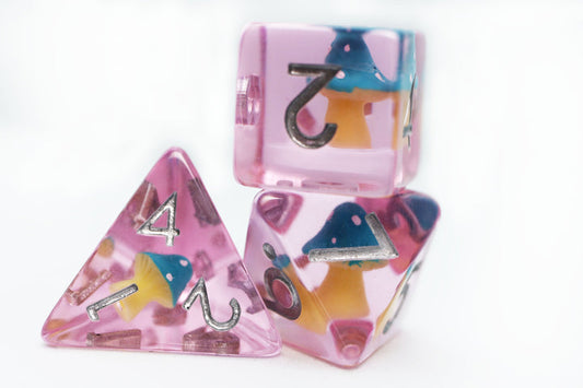 BLUE MUSHROOM RPG DICE SET