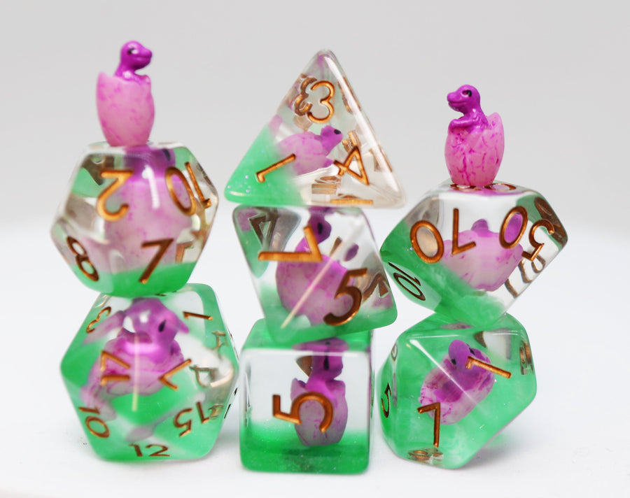 Enchanted Dragon Hatchlings RPG Dice Set