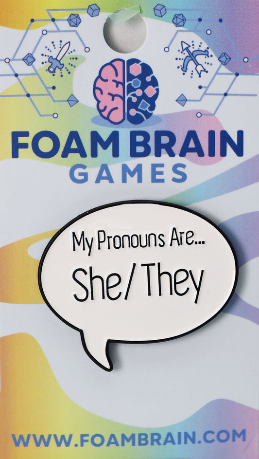 She/They Pronoun Pin