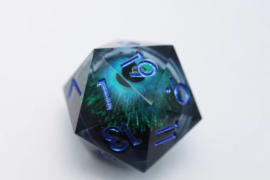 35mm Moving Eye D20 - Blue Cyclops Eye