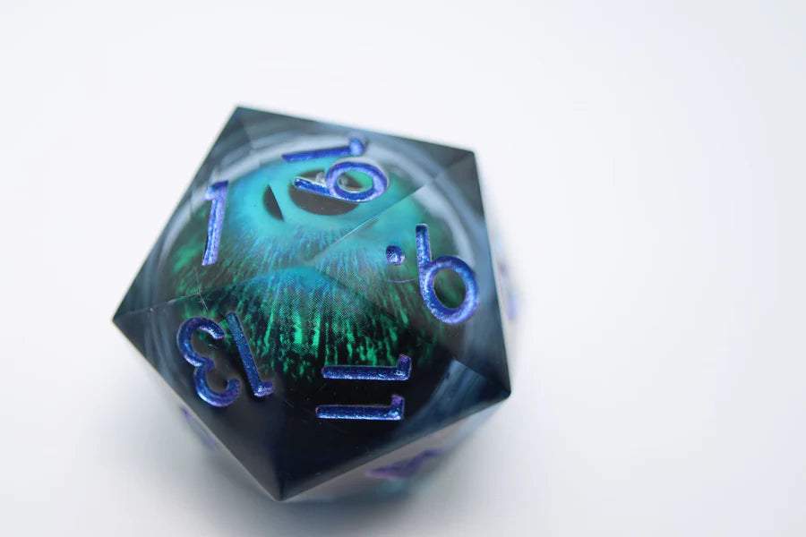 35mm Moving Eye D20 - Blue Cyclops Eye