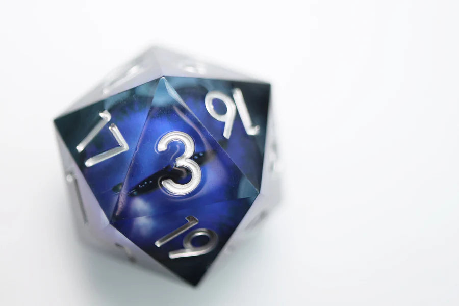 35mm Moving Eye D20 - Purple Cyclops Eye