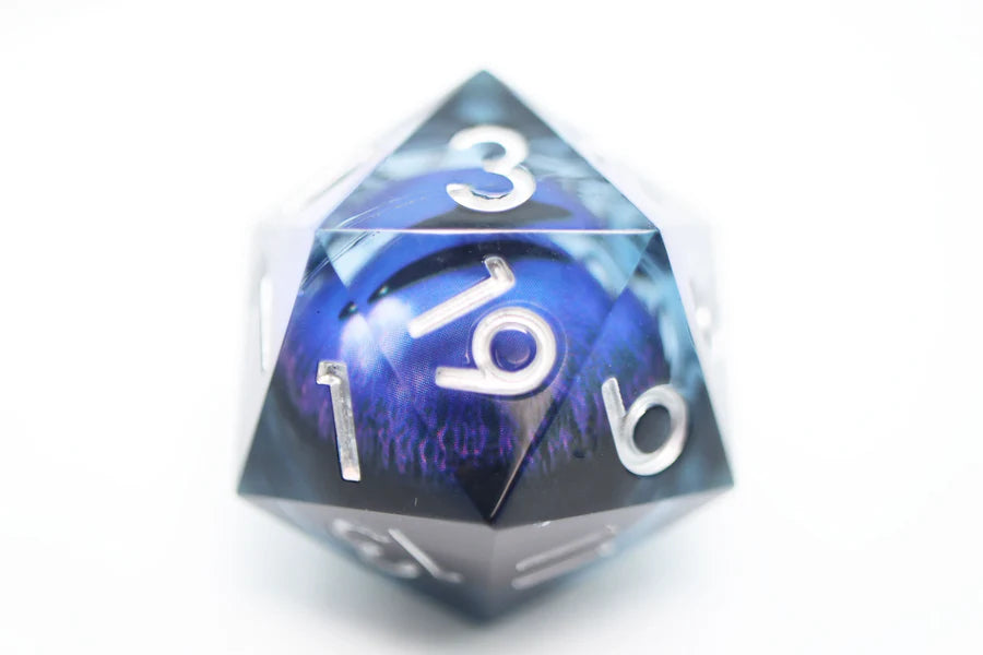 35mm Moving Eye D20 - Purple Cyclops Eye