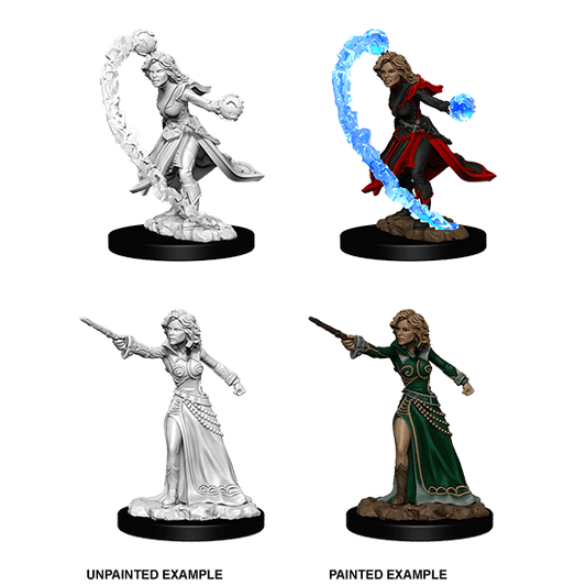 PATHFINDER: DEEP CUTS UNPAINTED MINIATURES -W6-FEMALE HUMAN WIZARD