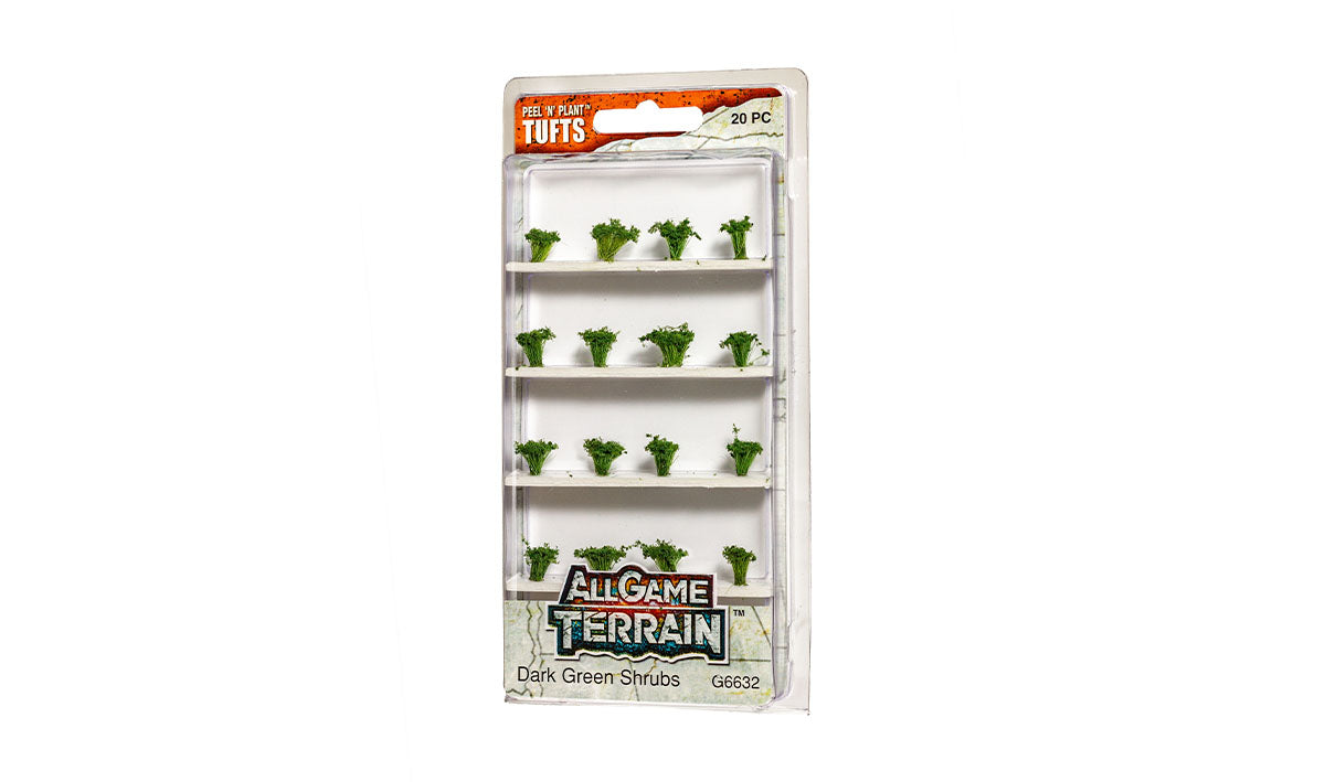 All Game Terrain  Dark Green Shrubs Tufts