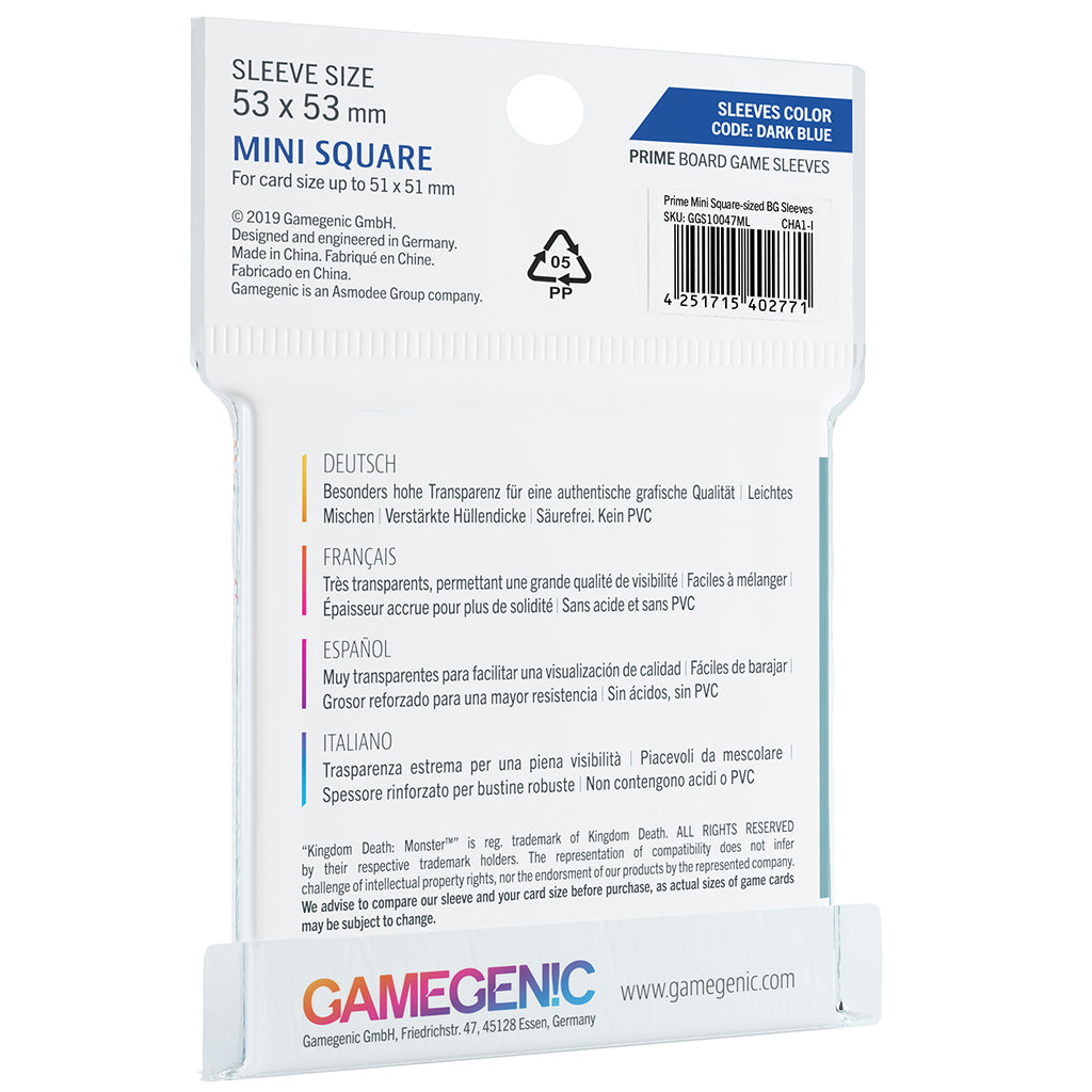 Prime Sleeves: Mini-Square (53 x 53 mm)