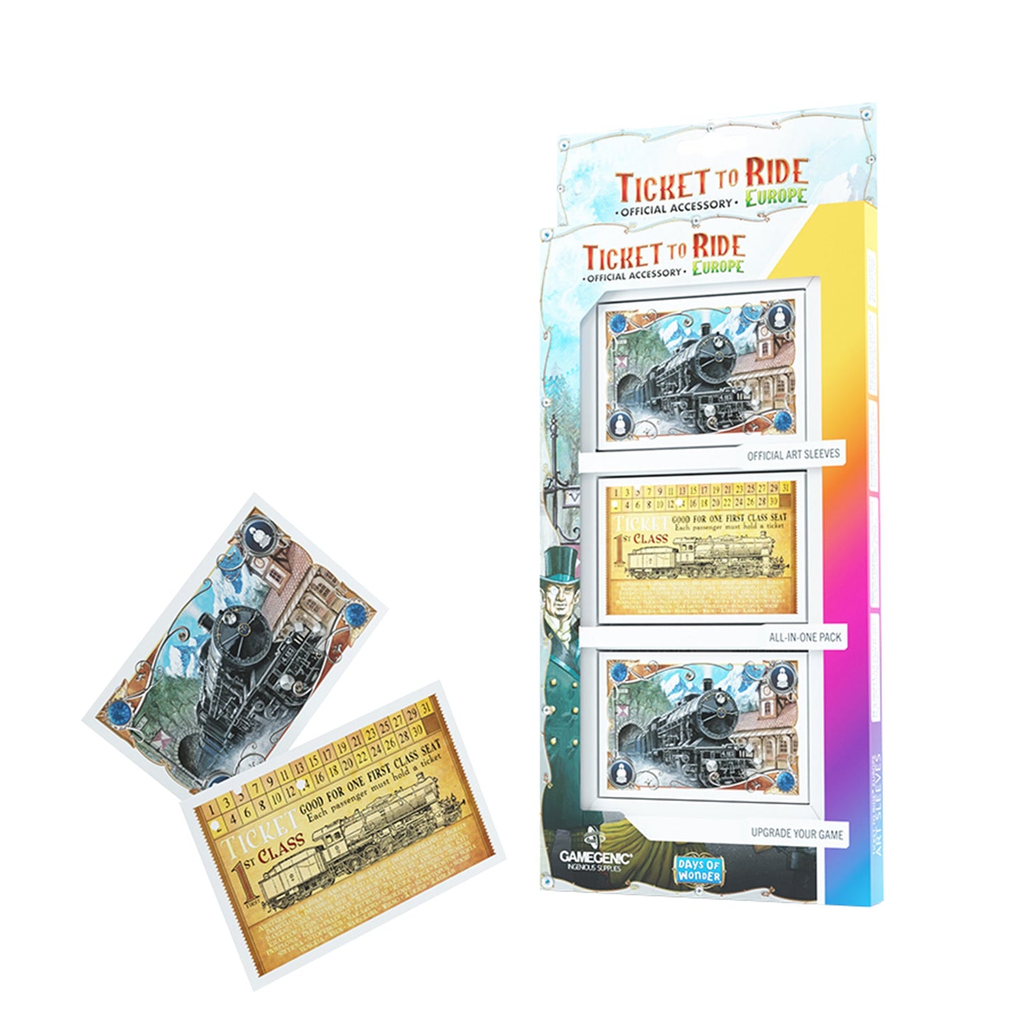 Ticket to Rider Europe Art Sleeves