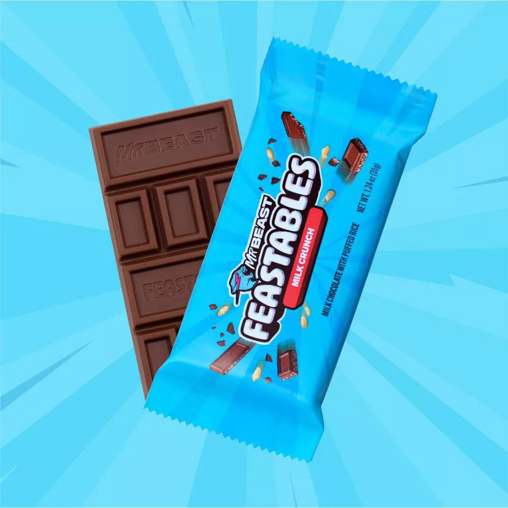 MrBeast – Feastables Milk Chocolate Crunch Bar (35g)