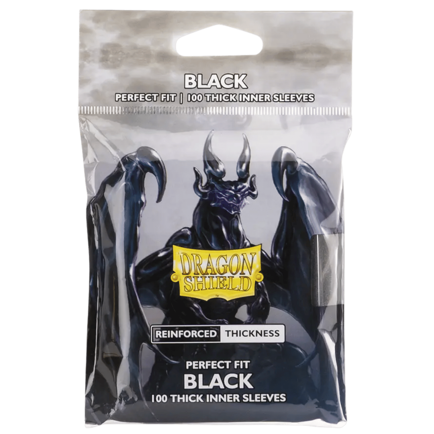 Dragon Shield: Perfect Fit Thick Inner Sleeves Black (100)