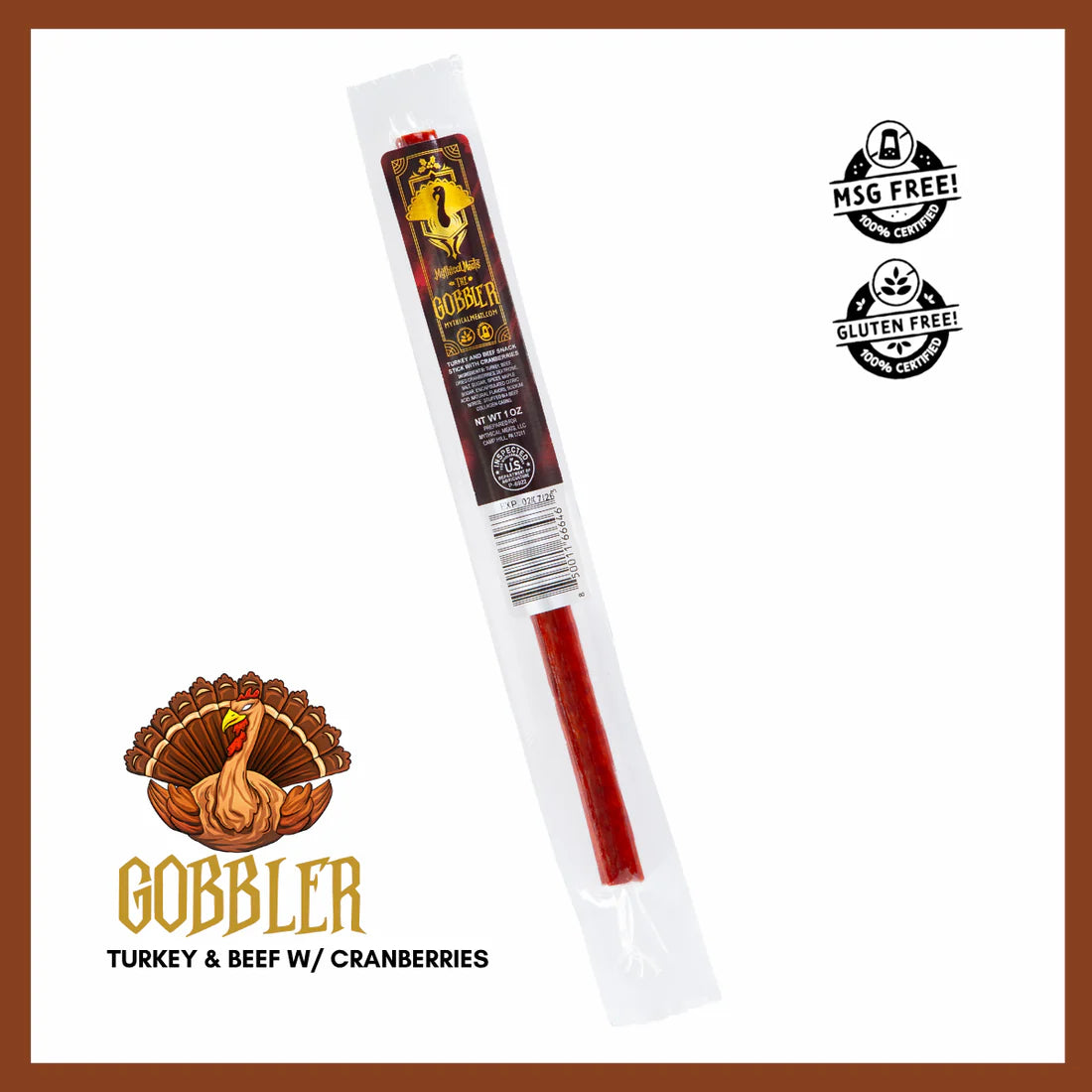 Gobbler — Mild Turkey with Beef and Dried Cranberries Stick