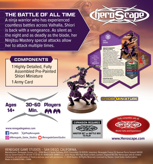 Heroscape: Shiori Miniature Promo
