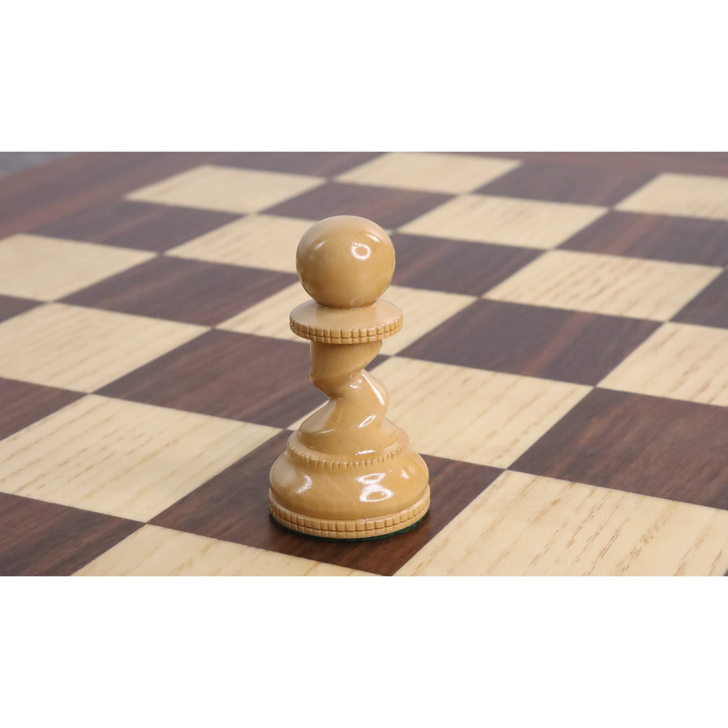 4.3" Grazing Knight Luxury Staunton Chess Set- Chess Pieces Only-Lacquered Bud Rosewood