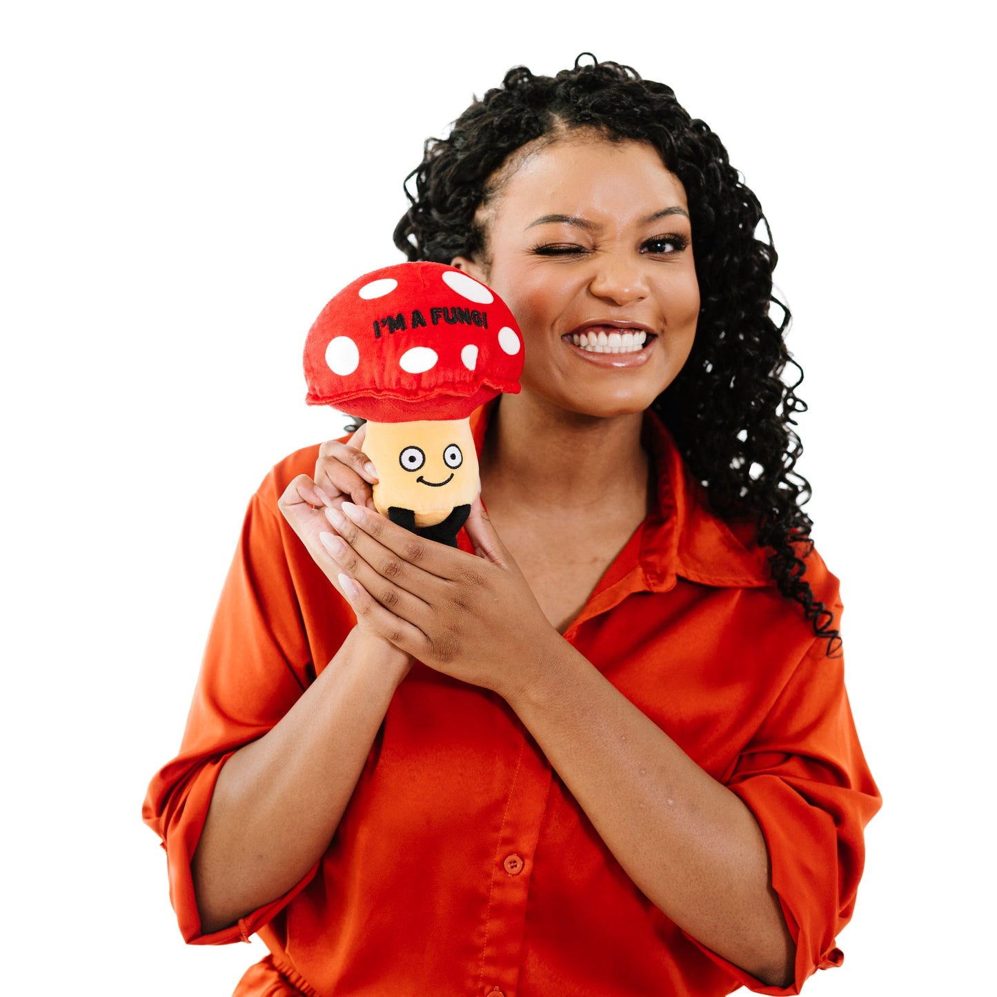 "I'm a fungi" Plush Mushroom