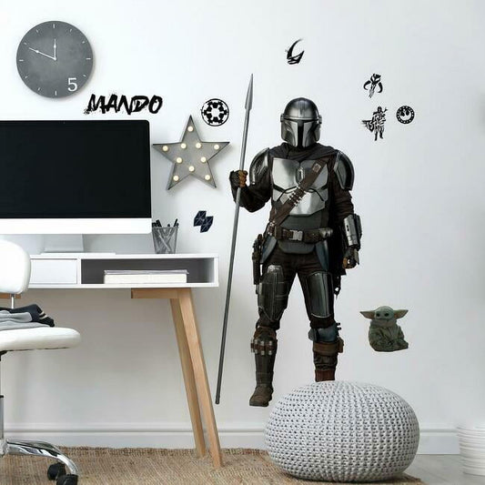 Mandalorian In Beskar Peel and Stick Giant Wall Decal