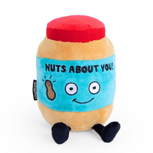Plush Peanut Butter Jar "Nuts About You"