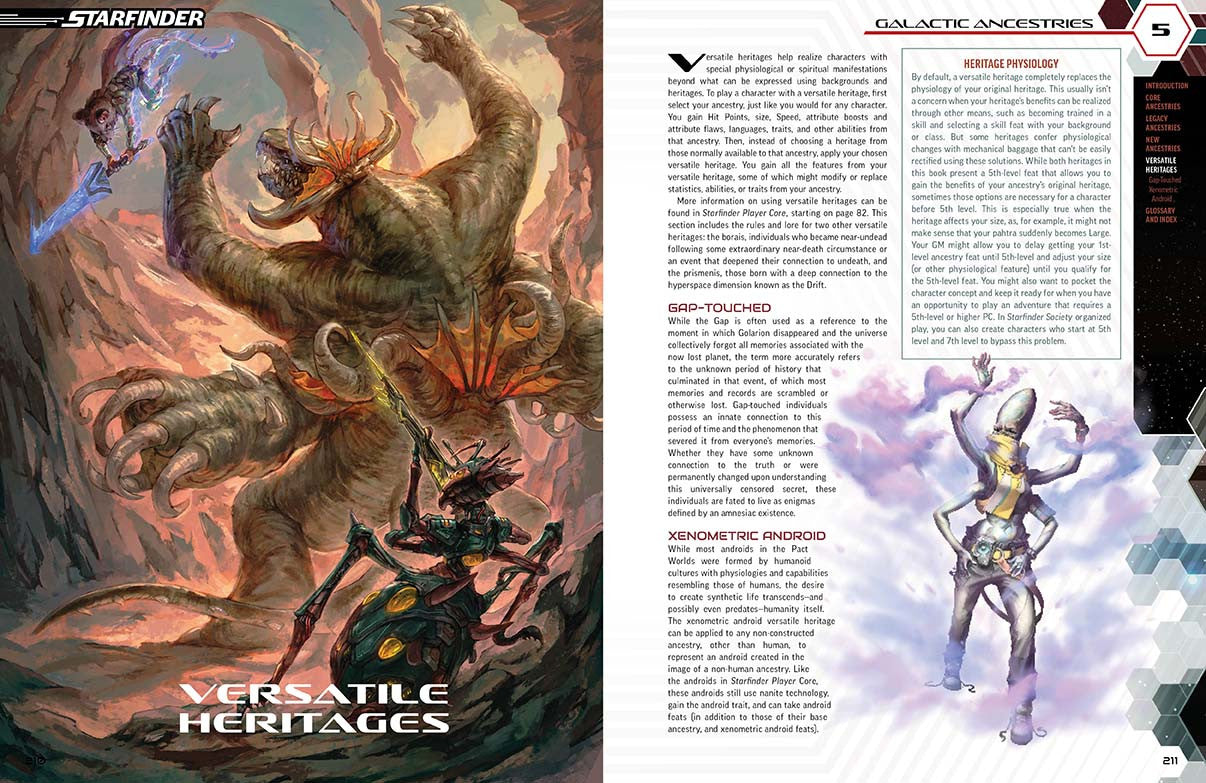 Starfinder 2E Galactic Ancestries Hardcover