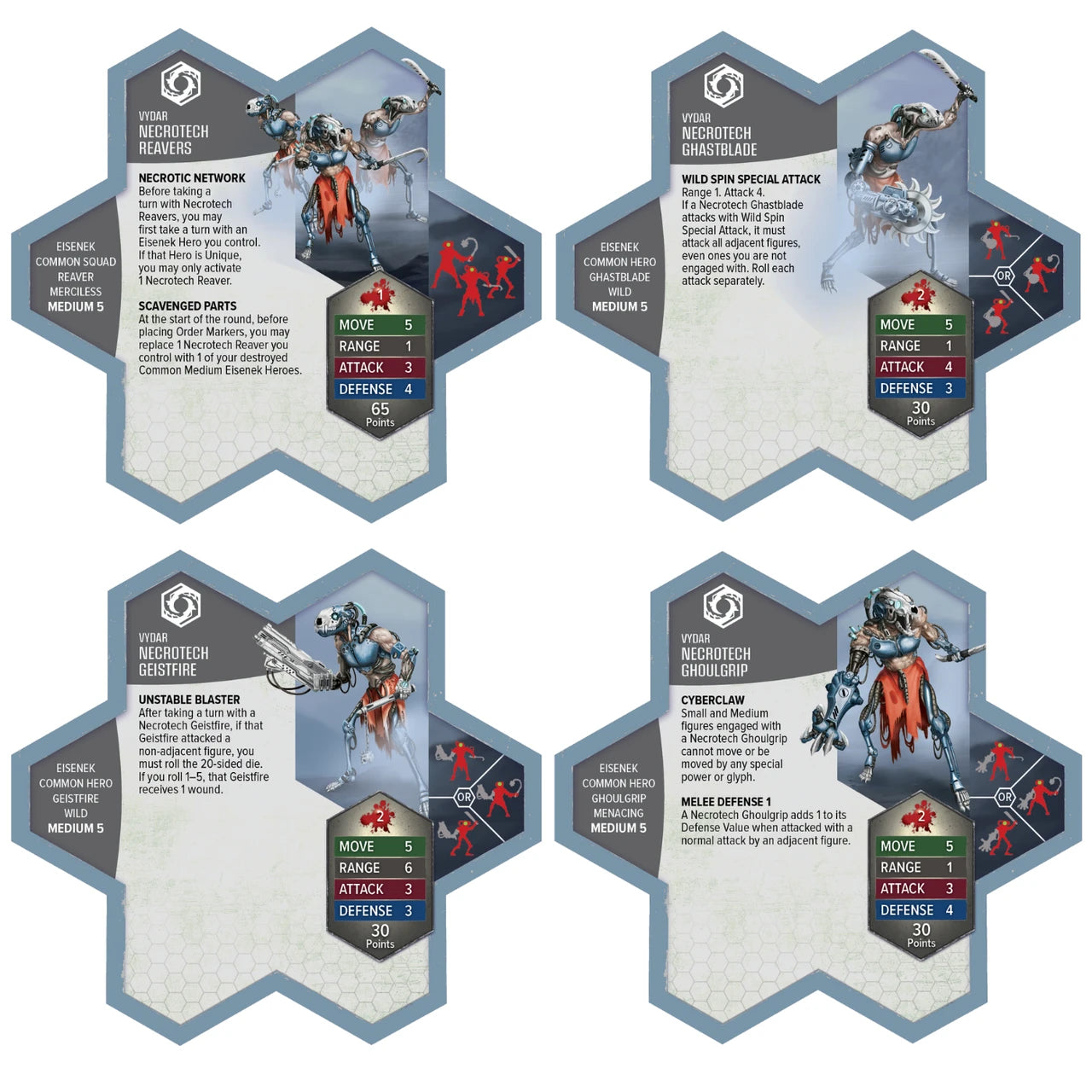 Heroscape: Upgraded Necrotech Reavers Common Army Expansion