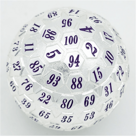 45MM METAL D100 - PLATINUM WITH PURPLE