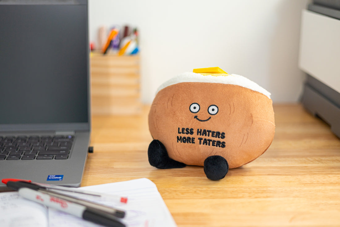 Plush Baked Potato "Less Haters,More Taters"