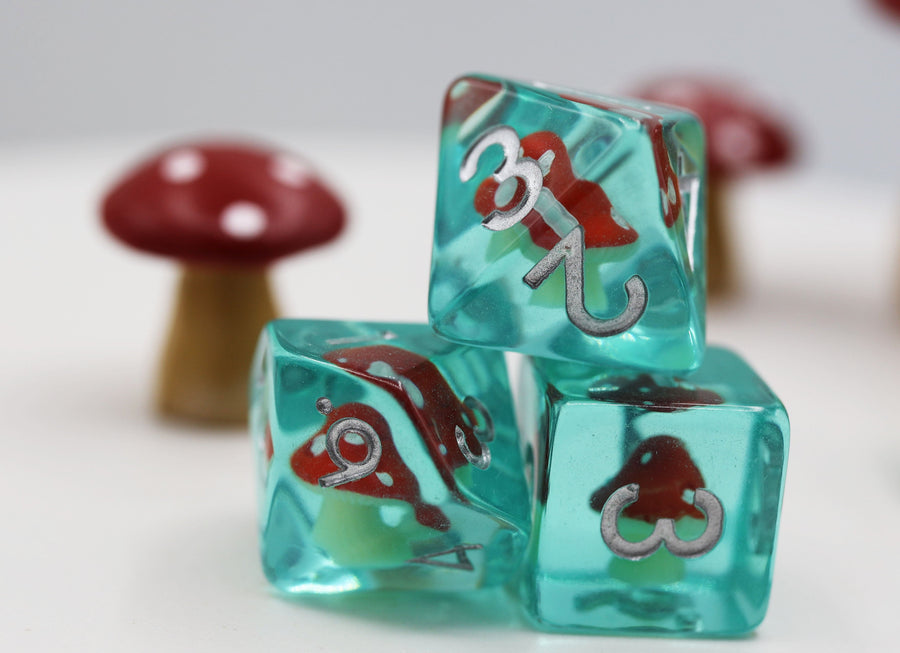 Power Up Mushroom RPG Dice Set