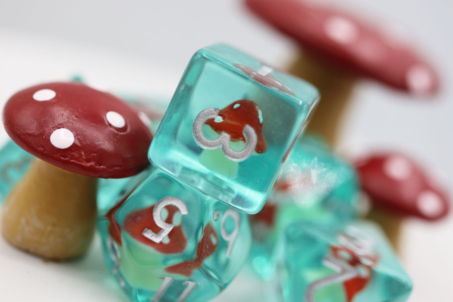 Power Up Mushroom RPG Dice Set