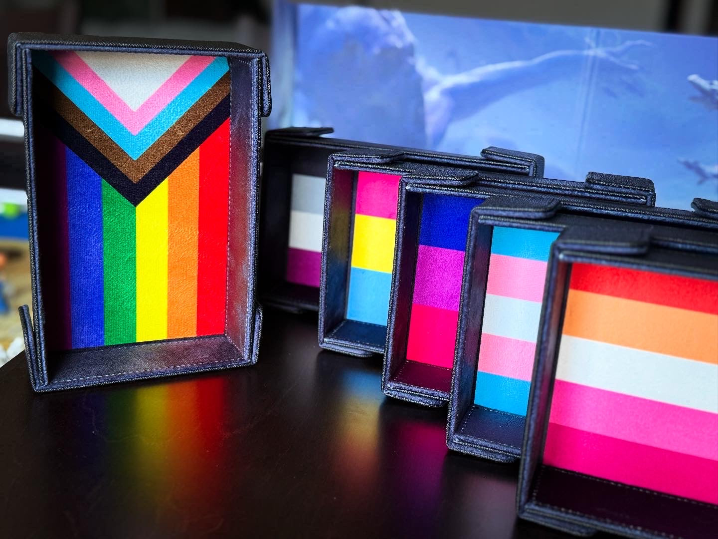 Pride Dice Tray of Folding™ Magnetic - Lesbian