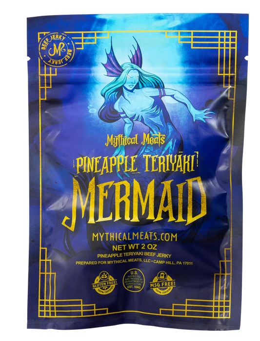 Mythical Meats® Beef Jerky 2 oz. Mermaid (Pineapple Teriyaki)