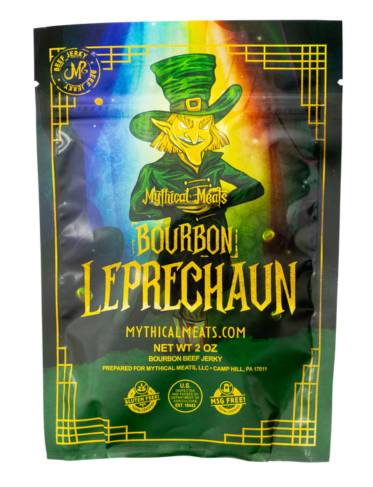 Mythical Meats® Beef Jerky 2 oz. Leprechaun (Bourbon)