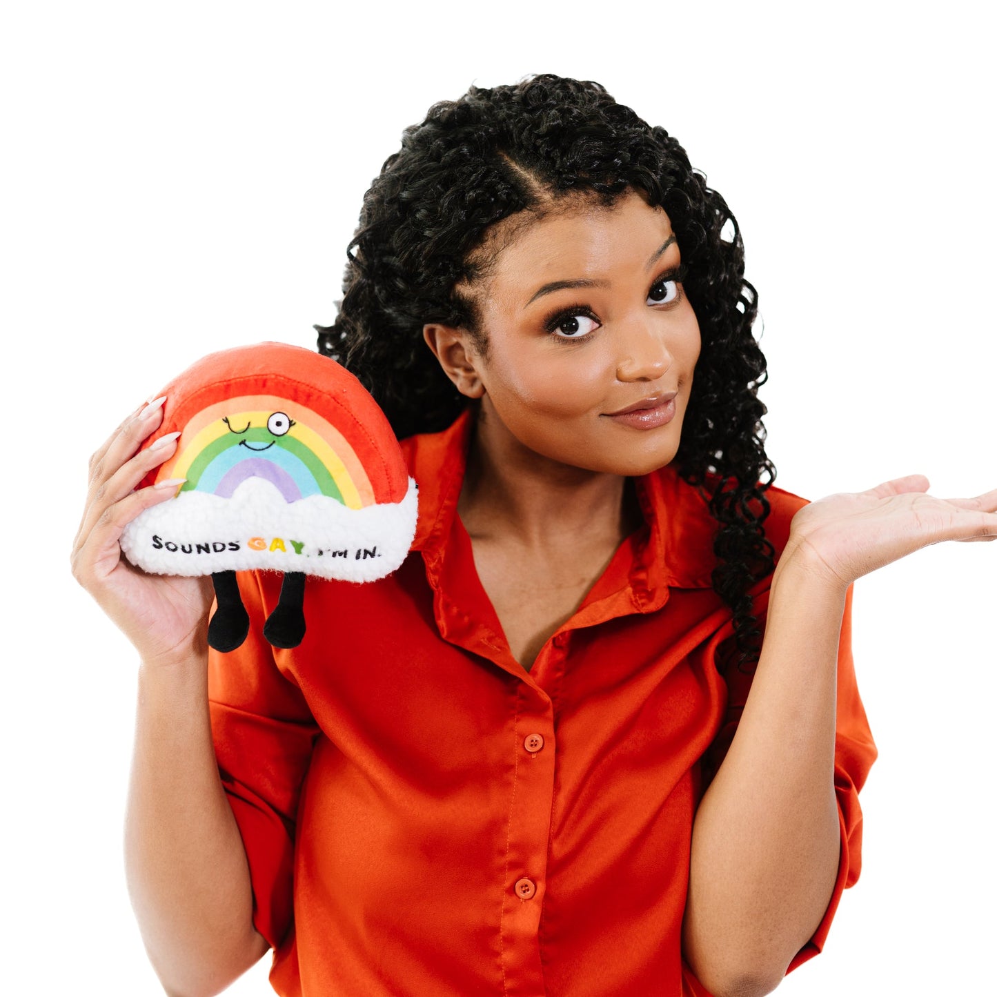 "Sounds Gay, I'm In" Rainbow Plush