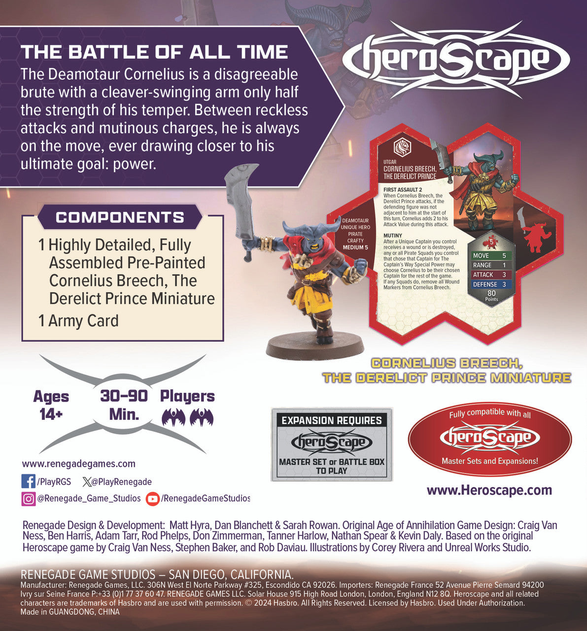 Heroscape: Cornelius Breech Miniature Promo