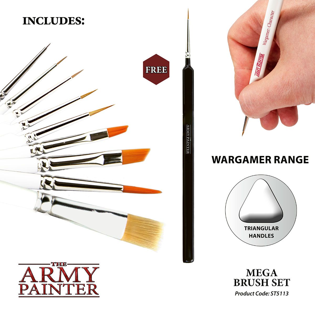 The Army Painter: Wargames Mega Brush Set