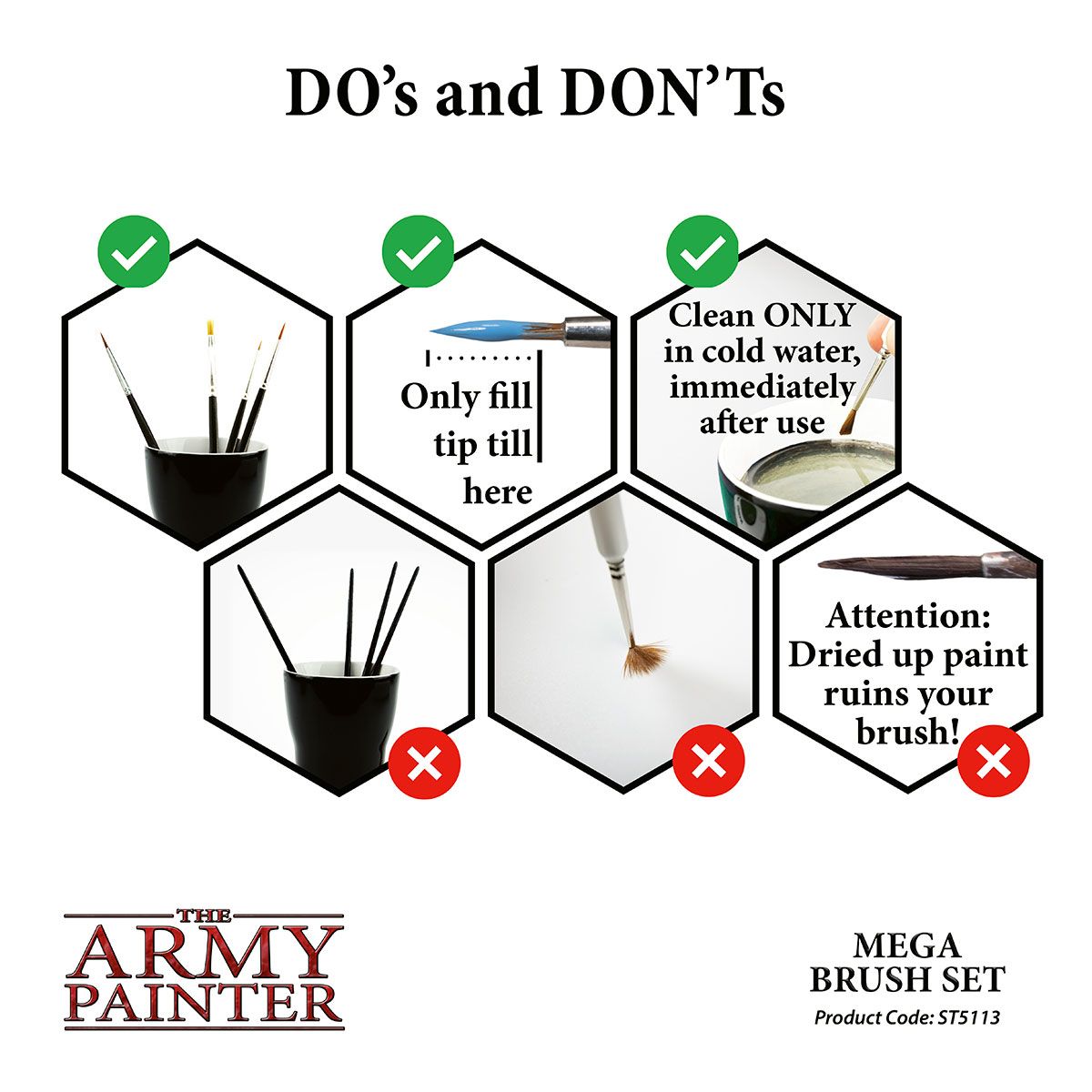 The Army Painter: Wargames Mega Brush Set